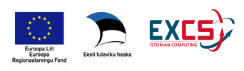 EXCS logo, Euroopa Regionaalarengu Fond, Eesti tuleviku heaks